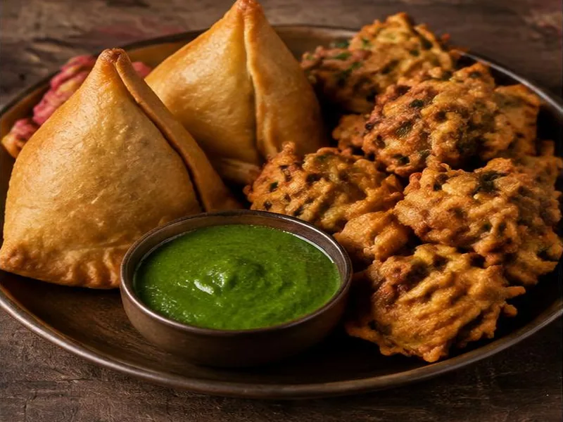 Samosa & Pakora Platter